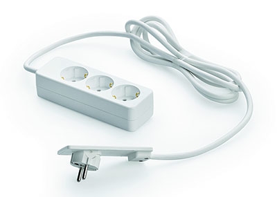 Naber Dreifach-Tischsteckdose mit Evoline® Plugstecker