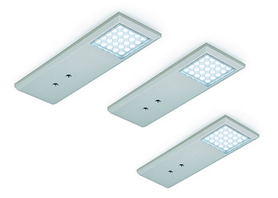 Naber Intorno L Farbwechsel LED Set-3 mit LED Touch Schalter u. Dimmer