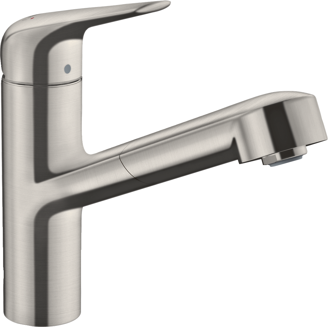 hansgrohe Focus M42 Einhebel-Küchenmischer 150, Ausziehauslauf, 1jet, sBox