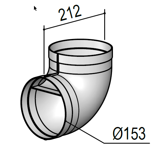 berbel Rundrohre System 90°-Bogen