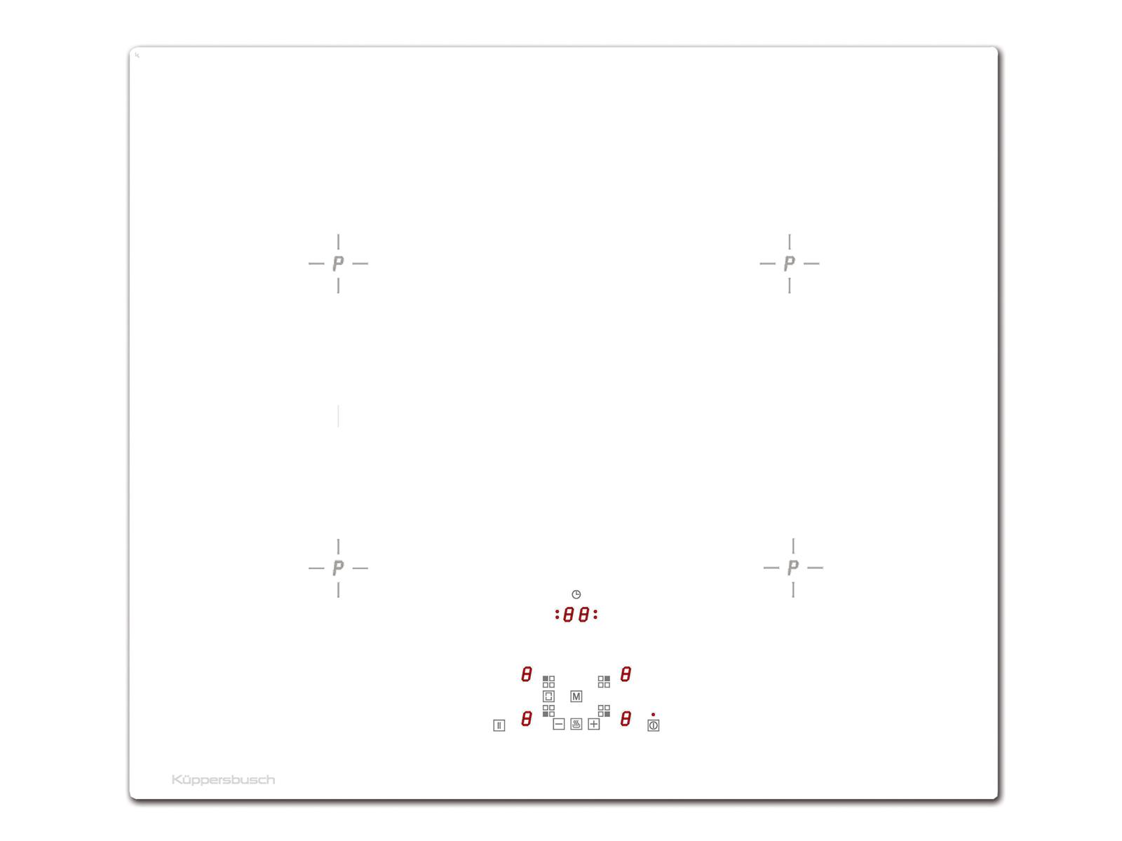 Küppersbusch KI6520.0WR Induktion-Kochfläche, 60 cm, weiß, rahmenlos