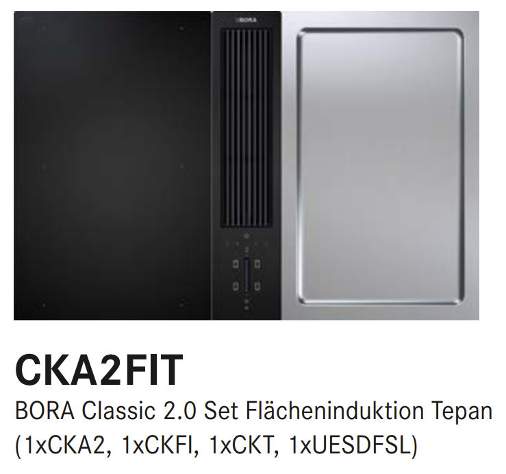 Classic 2.0 Set Flächeninduktion Tepan (1xCKASE2, 1xCKFI, 1xCKT)