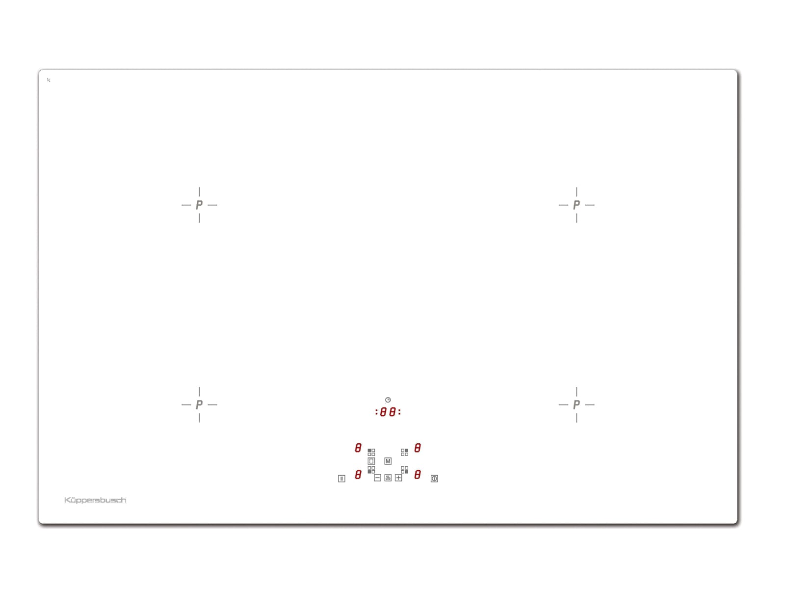 Küppersbusch KI8520.0WR Induktion-Kochfläche, 80 cm, weiß, rahmenlos